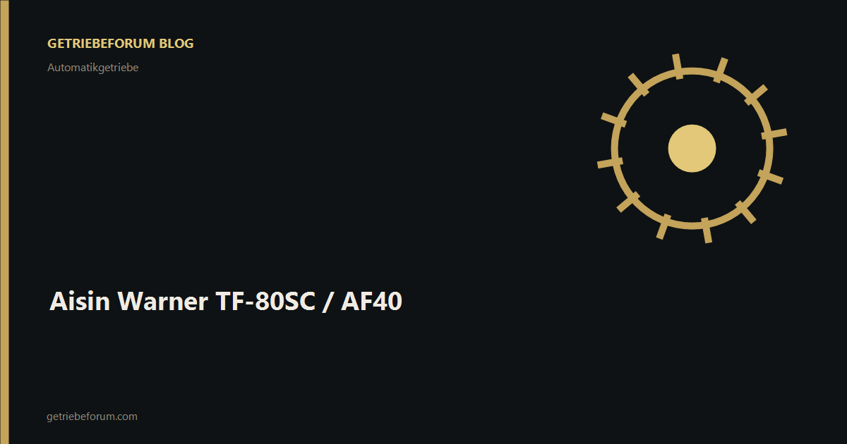Aisin Warner TF-80SC / AF40