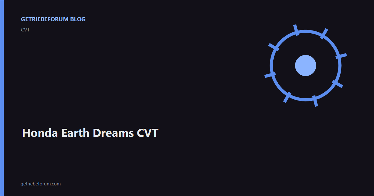 Honda Earth Dreams CVT
