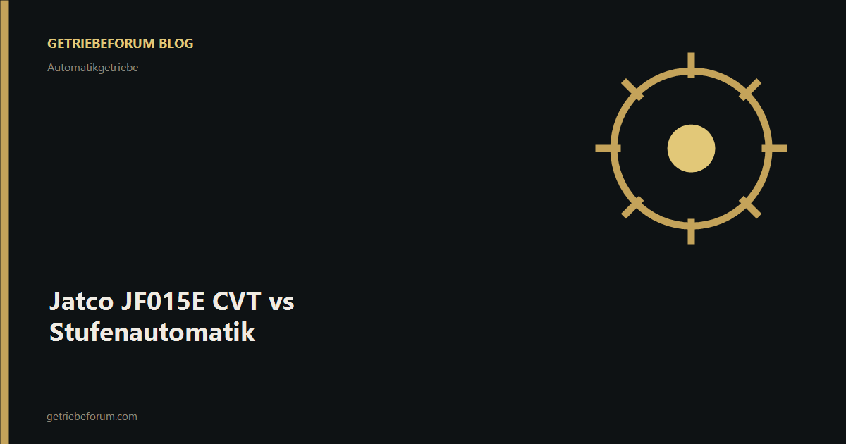Jatco JF015E CVT vs Stufenautomatik