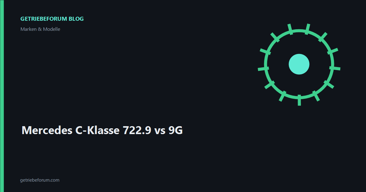 Mercedes C-Klasse 722.9 vs 9G