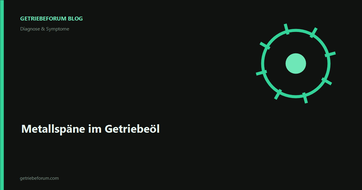 Metallspäne im Getriebeöl