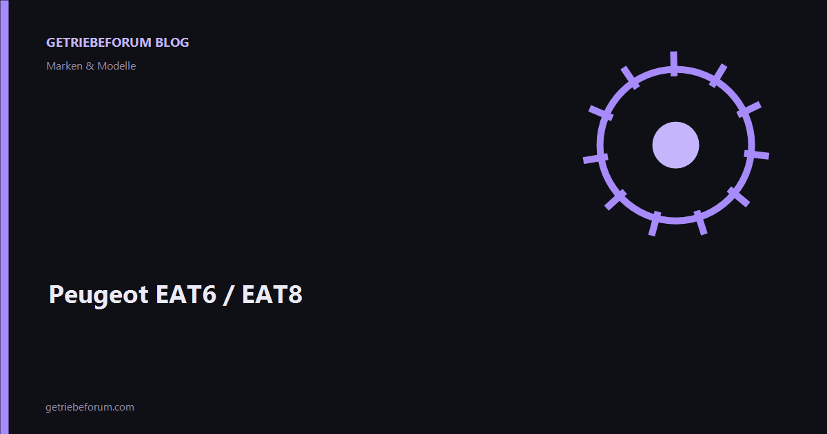Peugeot EAT6 / EAT8