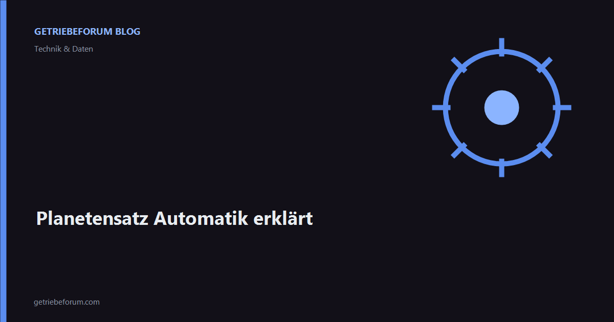 Planetensatz Automatik erklärt