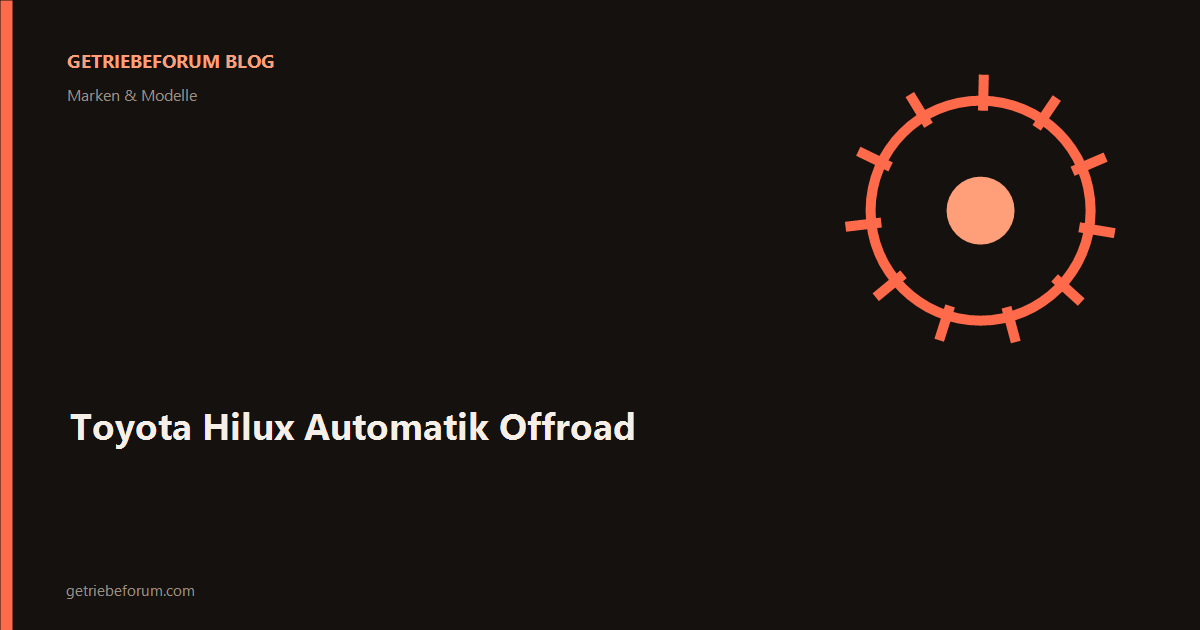Toyota Hilux Automatik Offroad