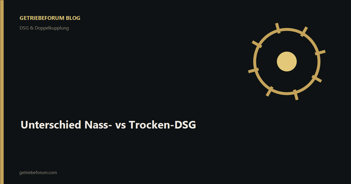 Unterschied Nass- vs Trocken-DSG