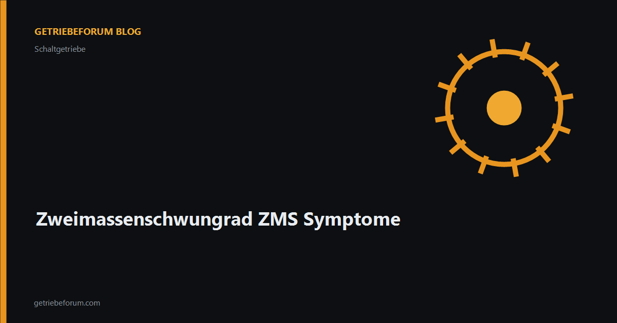 Zweimassenschwungrad ZMS Symptome